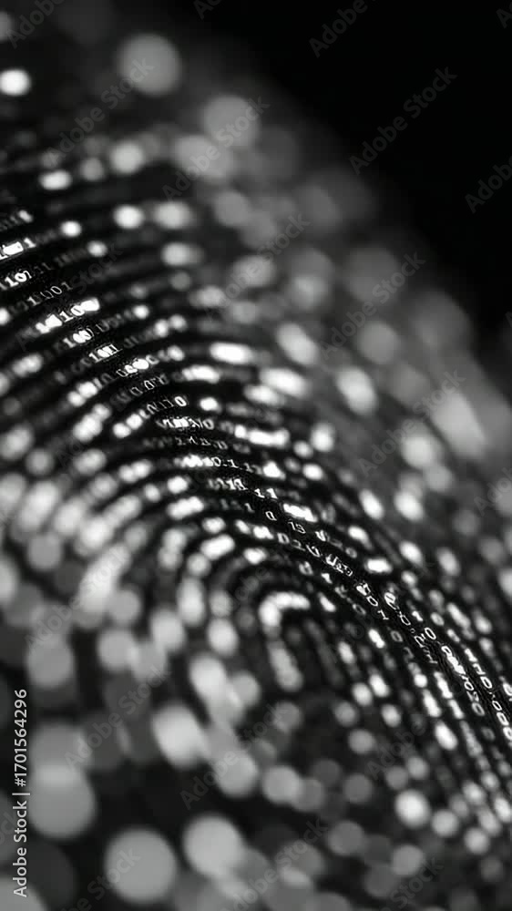 Aufkleber intricate patterns of binary data create a stunning visual representation of technology and security