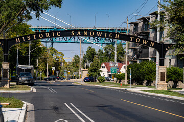 View of Historic Sandwich Town district.