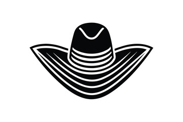 farmer hat line art icon