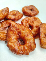 Homemade Ali Agrem, a Delicious Traditional Sundanese Snack on White Background