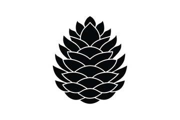 pine cone line art icon