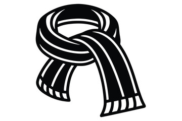 scarf line art icon