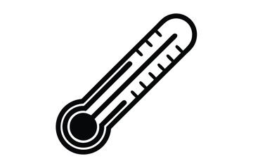 thermometer line art icon