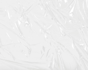 Transparent plastic or polyethylene bag texture texture overlay effect. Plastic  packaging of vinyl wrap or cd cover. Shrink crumpled plastic bag  for album cover art vector mockup, poster design over