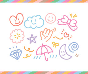 귀여운 낙서 드로잉