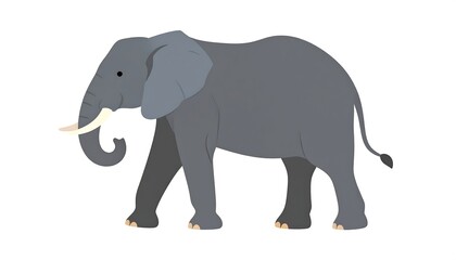 Side view of an elephant