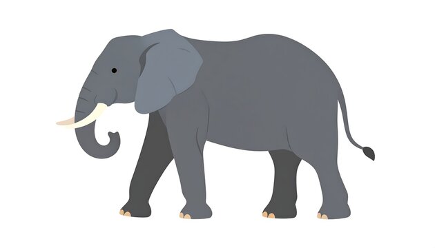Side view of an elephant