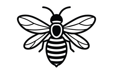 bee line art icon