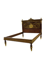 Antique French Marquetry Bed Frame