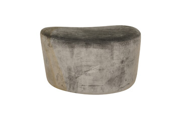 Textured Stone Cylinder: Rustic Architectural Element