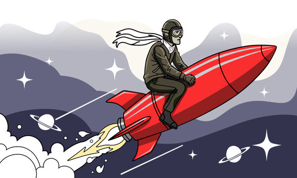 flying in the sky, banner vector design
