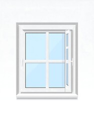 White window illustration