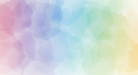 Fototapeta premium Watercolor Paint Splatter Background in Rainbow Pastel Colors image soft