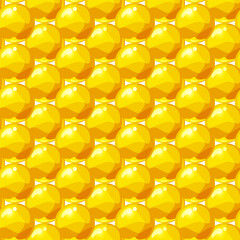 Gold colorful balls seamless pattern
