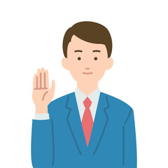 スーツを着た男性のイラスト