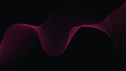 Dynamic Abstract Line Wave Gradient Background Vector, Minimalist Cover Template with Vibrant Flow, Ideal for Posters, Banners, Flyers, Music & Advertising.