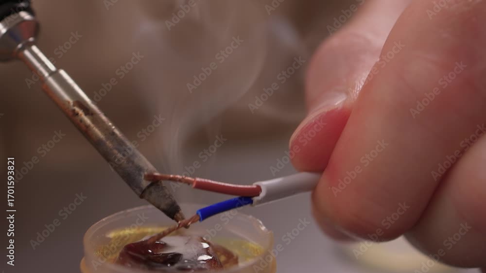 Poster the soldering process for making reliable electronic connections in various devices and applications