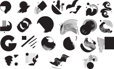 Music icons set vector illustration isolated design symbols collection