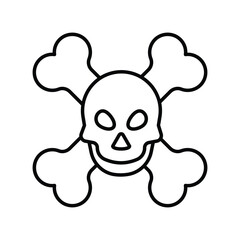 Lethal icon with white background vector stock illustration