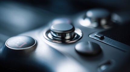 Close-up of Gaming Controller, Modern Design