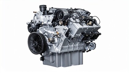 engine isolated on the white  