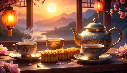 Moon Festival Tea and Mooncakes