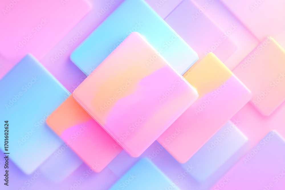 Poster a modern abstract geometric design with a beautiful gradient and a hightech diagonal grid overlay
