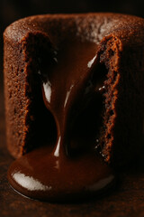close up of chocolate cake