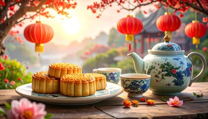 Mooncakes and Tea for Mid-Autumn Festival