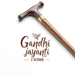 2 october Gandhi Jayanti Walking Stick Graphic Design gandhi jayanti