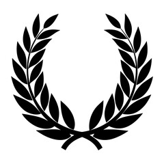 Laurel Wreath Silhouette Symbol