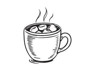 Cozy winter mug holding gentle scarf