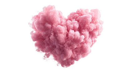 Pink heart shape symbol of love romance affection caring passion decorative valentine element graphic illustration isolated on white background

