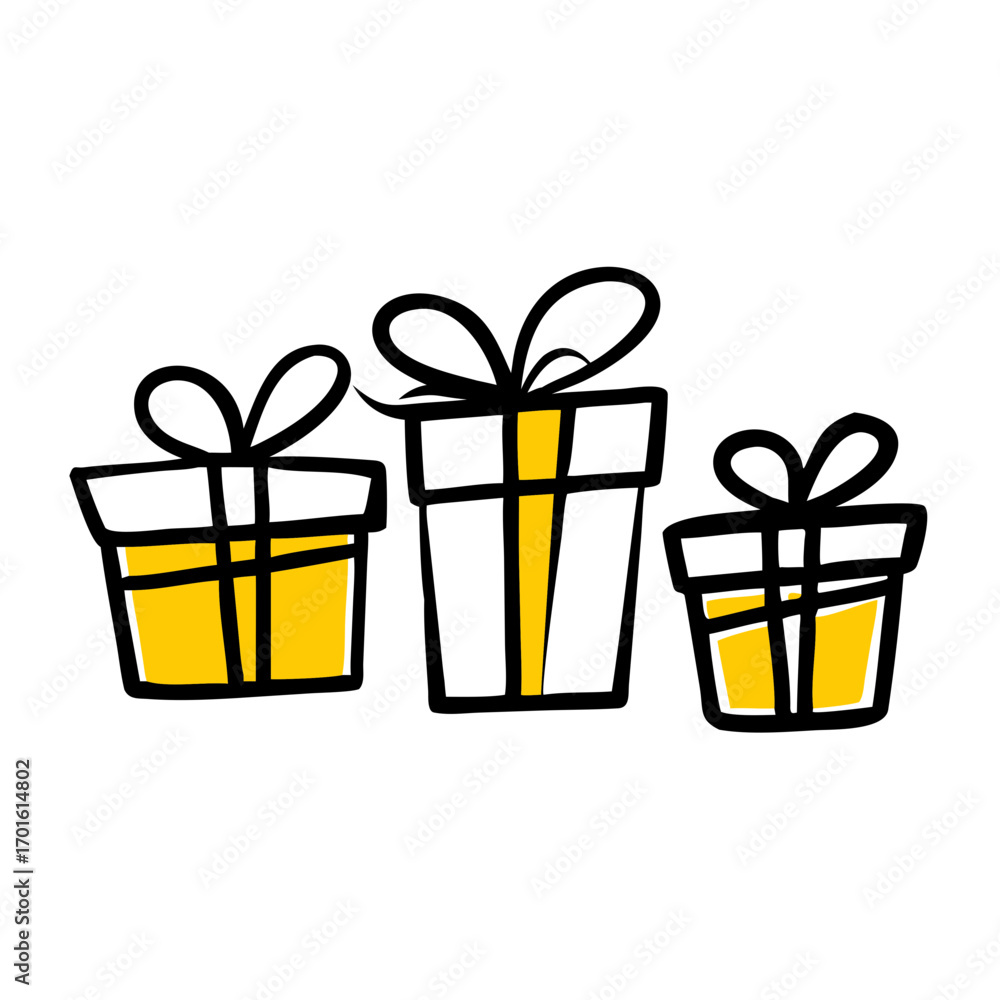 Poster abstract yellow geometric shapes and lines on a solid black background representing a minimalist des