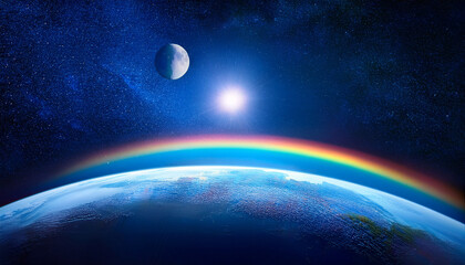 宇宙空間の壮大な眺め！