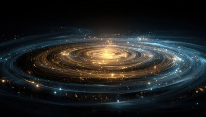 Fototapeta premium Spiral galaxy, cosmic, swirling light