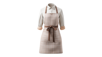 Kitchen apron cooking garment protective cloth for chef baker or home cook culinary uniform accessory isolated on white background