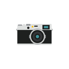 Flat Retro Camera Icon