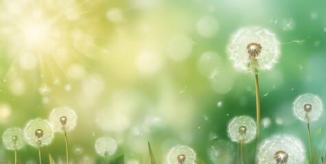 dandelion in grass