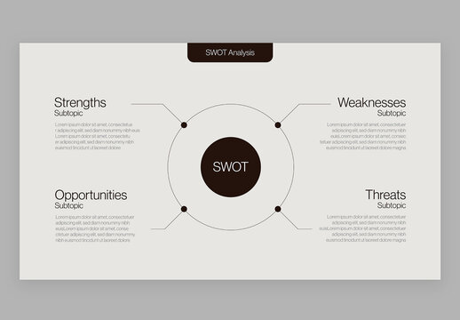 Minimalist SWOT Analysis Infographic Template