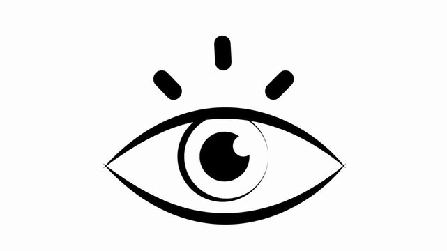 eye   icon animation simple flat