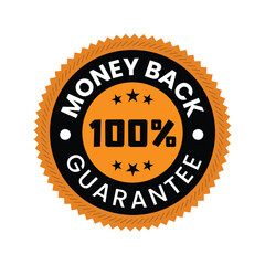 100 percent money back guarantee quality assurance badge