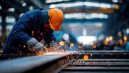 Industrial worker grinding metal (1)