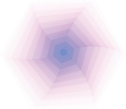 Abstract Line Art Swirl Gradient Blend Line Element