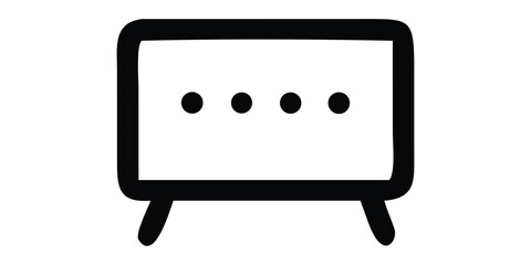 Green speech bubble icon isolated on white background