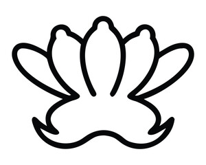 Crown of thorns with wings vector illustration