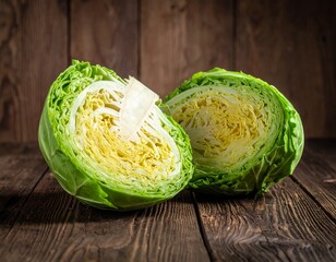 Fototapeta premium Cabbage Photography – Fresh Organic Leafy Green