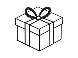 gift box with a ribbon elegantly wrapped present