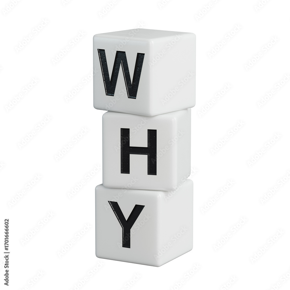 Poster why closeup of word with question mark on wooden elements. reason why business or relationship conce