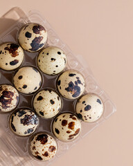 Spotted quail eggs, nature's speckled gems, embody culinary artistry and tradition, perfect for...